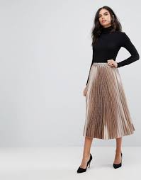 Maybe you would like to learn more about one of these? Y A S Synthetic Metallic Pleated Skirt Lyst