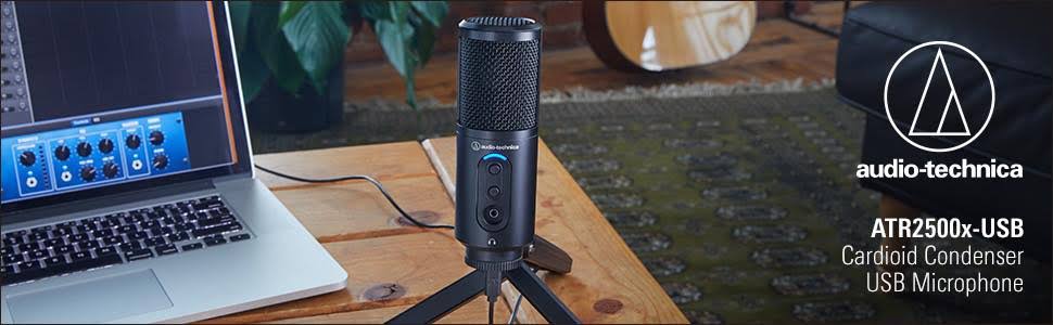 audio-technica atr2500x usb condenser mic Ideal for podcasting, home studio recording, field recording, and voiceover use, the ATR2500x-USB plugs into your computer or other device, and functions sea
