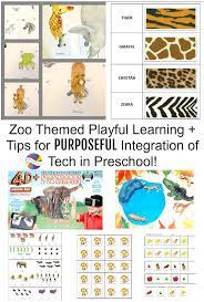 Zoo Animals Theme Intentional Tech In Preschool With Utopia 360 Ar Vr Zoo Activities Zoo Phonics Preschool Science Activities