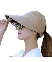 Sun Hats For Women Wide Brim Uv Protection Summer Beach Visor Cap Tan Ce18567rug2 Sun Hats For Women Sun Visor Hat Hats For Women