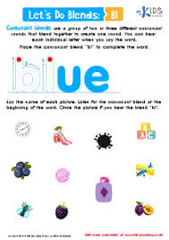 Fresh ending blends worksheets first grade. Fl Bl And Gl Blending Consonants Worksheet