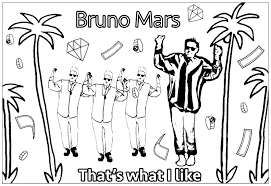 Your child can read a few fun facts about mars as. Bruno Mars That S What I Like Unclassifiable Adult Coloring Pages
