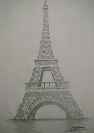 Both for 4 mm material thickness. Eiffel Tower Paris Drawing By Manjunath Kalaburgi Saatchi Art