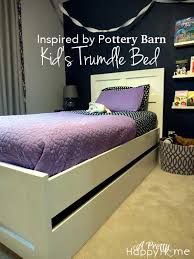 White beds exude a sense of tranquility and are quite beautiful. Pottery Barn Trundle Bed Knock Off A Pretty Happy Home