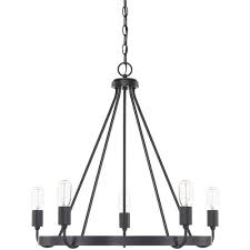 Find ceiling lights at ikea. Capital Lighting 420061mb Homeplace 5 Light 27 Inch Matte Black Chandelier Ceiling Light