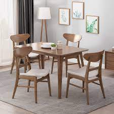 Legs are made of solid beech wood in a light oak. Idalia Mid Century Modern Dining Chairs Set Of 4 By Christopher Knight Home On Sale Overstock 31294597