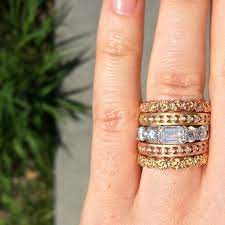 We Love This Chunky Mixed Metal Stack For Weddingwednesday Jane Taylor Jewelry Engagement Ring Wedding Band Jewelry
