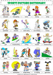 Sports Esl Printable Worksheets And Exercises Esl Vocabulary Vocabulary Vocabulary Lessons