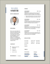 What are the 3 main resume formats. Hotel Manager Cv Template Job Description Cv Example Resume People Skills Jobs