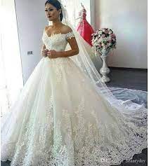Shop new and gently used wedding dresses and save up to 90% at tradesy. Said Mhamad 2020 Wedding Dresses Arabic Dubai Bride Robes Ball Gown Off Shoulder Vintage Puffy Lace Beaded Bridal Dress Robe De Mariage Sale Wedding Dresses Vin Wedding Dresses Lace Ballgown Ball