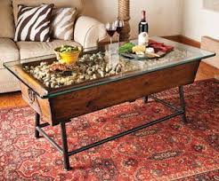 Coffee Table With Glass Storage Display Mel S Coffee Table Coffee Table Furniture Cork Crafts Diy