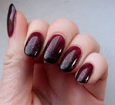 Ombre Black And Red Glitter Nails 45 Stylish Red And Black Nail Designs 2017 Burgundy Nails Red Ombre Nails Black Nail Designs