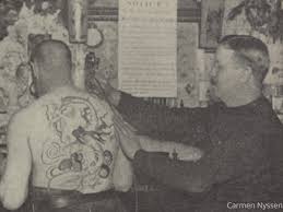 Outline washington dc skyline with blue buildings. Electric Tattoo Machine History