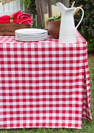 6 Foot Picnic Plaid Fitted Table Cover Red White Fitted Table Cover White Table Cover Table Covers