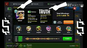 Get money and coins and much more for free with no ads. 8 Ball Pool Rafeef Unique Id Cues Achievements Youtube