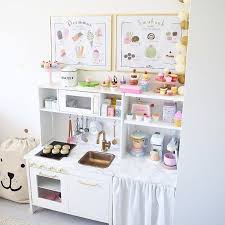 Of Course The Perfect Kitchen Needs Delicious Posters So Adorable For The Little Ones Over At Emilysliv Kids Play Kitchen Ikea Play Kitchen Ikea Kids Kitchen