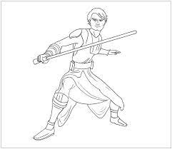 Angry birds star wars luke skywalker with a lightsaber printable coloring page. Cartoon Luke Skywalker Coloring Page Free Printable Coloring Pages For Kids