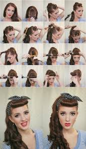 Solcher haarschnitt kann bei runden gesichtern. 14 Super Leichte Frisuren Fur Ihren Alltag 50er Jahre Frisur Vintage Frisuren Rockabilly Frisur