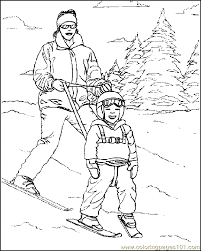 Home sports coloring pages skiing coloring pages. Skiing Coloring Page 06 Coloring Page For Kids Free Others Printable Coloring Pages Online For Kids Coloringpages101 Com Coloring Pages For Kids