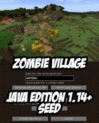 Minecraft 1 14 Java Edition Zombie Village Seed Waitdeal 1028438881 Minecraft Seed Minecraft Blueprints Minecraft