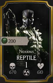 Reptile is a secret npc in mortal kombat 11. Reptile Noxious Mortal Kombat Mobile Wikia Fandom