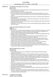 Brand Marketing Manager Resume Samples Velvet Jobs