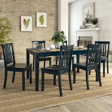 Designed for hours of dining comfort, the inviting chairs are the. Best Selling Lexington 7 Piece Dining Set With 60 Dining Table And 6 Mission Back Chairs Antique Denim Accuweather Shop