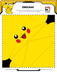 Origami Pokemon Pikachu Anniversaire Pokemon Pokemon Pikachu