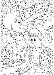 Little Red Riding Hood Coloring Page I Would Use These For Early Arrivals Additional Party Favors Sprookjes Kleurplaten Roodkapje