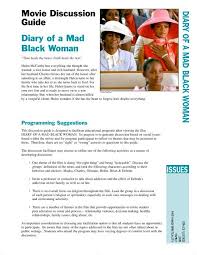 Maybe you would like to learn more about one of these? Diary Of A Mad Black Woman Movie Discussion Guide Issues