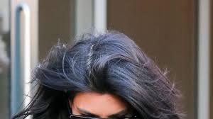 Another hair color trend that has surprisingly taken 2015 by storm is granny gray. Brunette Hair Inspiration Kim Kardashian S Blue Black Hue Glamour