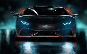 Wallpaper Lamborghini Huracan Cgi Custom Neon Night Supercars Lamborghini Lamborghini Huracan