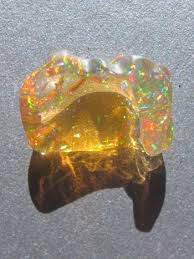 Rainbow Mexican Fire Opal In 2020 Minerals And Gemstones Stones And Crystals Gems And Minerals
