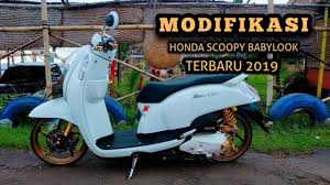 Modifikasi Motor Scoopy 2019 Simple Di 2020 Motor Kendaraan Honda