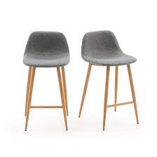Lot De 2 Chaises De Bar Mi Hauteur Nordie Barstoel Ronde Tafel Interieur