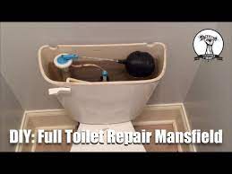 Diy Easy Leaky Toilet Full Repair Mansfield Youtube