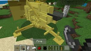 Fight with your enemies with new guns. Artillery Add On Aa Gun Howitzer Cannon Machine Guns Minecraft Pe Mods Addons