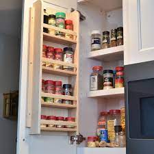 Home basics 16 piece revolving spice rack, black. Custom Built Spice Rack Inside Cabinet Door As Well As In Cabinet Spice Storage Spice Rack Inside Cabinet Cabinet Options Inside Cabinets