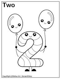Prompt your little boy's imagination and explore the world outside with this fun and free printable preschool coloring page! Number 2 Holding Balloons Coloring Page Color Worksheets For Preschool Preschool Coloring Pages Numbers Preschool