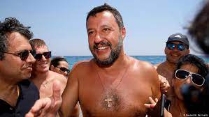 League leader, matteo salvini, speaks to the italian senate over charges of holding migrants at sea. Opinion Salvini S Lust For Power Puts Italy On Brink Opinion Dw 21 08 2019