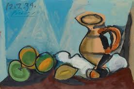 Pablo Picasso Nature Morte Au Pichet Et Aux Fruits Picasso Art Picasso Paintings Picasso Pictures