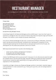 I read your ad on monster for a waitress at def restaurant with great interest. Letter Restaurant Manager Cover Waitress Example Kickresume Operations