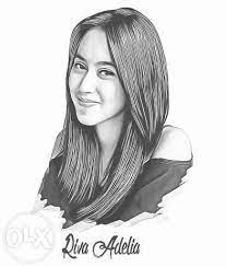 Gambar sketsa bunga indah, mulai dari mawar, melati, anggrek, dan lainnya. Jual Sketsa Wajah Gambar Hitam Putih Ukuran 3r 10r 12r Bisa A6 A3 Di Lapak Sketsa Wajah Jawa Timur Bukalapak