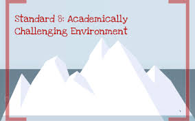 See the following excerpt from my course syllabus: Standard 8 Academically Challenging Environment By Becky Henderson