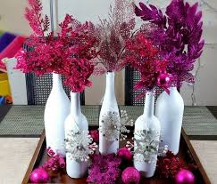 Present a bottle of wine or other bottled gift with this set of two fun and festive bottle bags. 23 Wine Bottle Centerpieces Homemade Wine Bottle Centerpiece Ideas