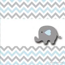 Free watercolor baby shower invitation: Baby Elephant In Grey And Light Blue Chevron Free Printable Invitations And Free Printable Candy Bar Labels Oh My Baby