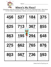 How To Teach Place Value Using Labeling Place Value Worksheet Students Label The Underlined Place Value Worksheets 2nd Grade Worksheets Teaching Place Values