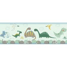A collection of the top 42 cute green dinosaur wallpapers and backgrounds available for download for free. Rasch Bambino Dino Days Green Multi Wallpaper Border 248852