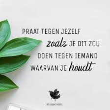 Quote Praat Tegen Jezelf Zoals Je Dit Zou Doen Tegen Iemand Waarvan Je Houdt Geluk In 2020 Grappige Teksten Mooie Woorden Positieve Affirmaties