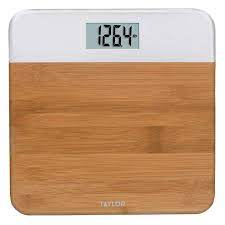 It runs on 3 aaa batteries (included) and features a low battery indicator. Taylor Digital Bamboo Bath Scale Walmart Com Walmart Com